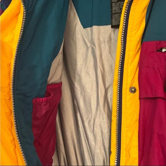 Vintage Edge Tech color block  ski suit size 8 - Picture 6 of 15